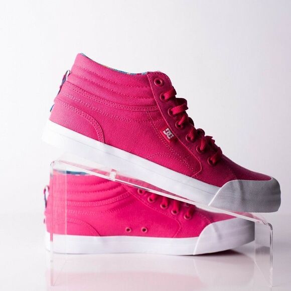 DC Evan Hi Sp Kids Youth Raspberry Skateboard Shoe - Picture 7 of 9